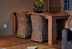 Teak houten eetkamer tafel 90x200 en 77cm hoog, Huis en Inrichting, Tafels | Eettafels, 200 cm of meer, 50 tot 100 cm, Teakhout