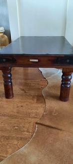 Kwaliteit salontafel/ bijzettafel, Ophalen, 50 tot 100 cm, Teakhout, 50 tot 100 cm