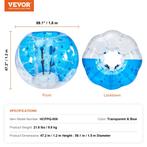 Opblaasbare bumperbal, 1,5 m diameter, PVC explosieveilig, v, Verzenden, Nieuw