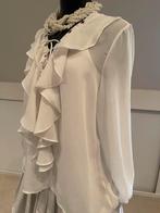 Witte Tuniek met Volant, Ophalen of Verzenden, Zo goed als nieuw, Maat 38/40 (M), Wit