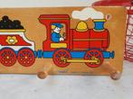 Vintage: Houten kinderkapstokje trein  Simplex, Ophalen of Verzenden