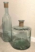 Grote Glazen vazen, Ophalen, 50 tot 75 cm, Groen, Glas