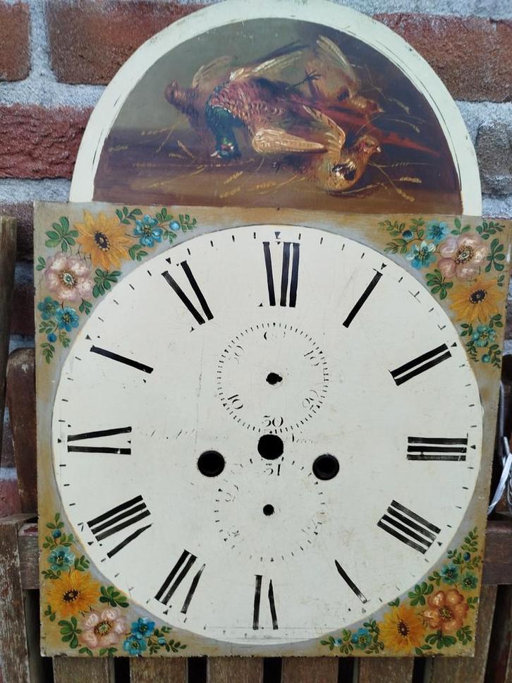 Antieke Engelse Staande Klok Wijzerplaat, Antiek en Kunst, Antiek | Klokken, Ophalen of Verzenden