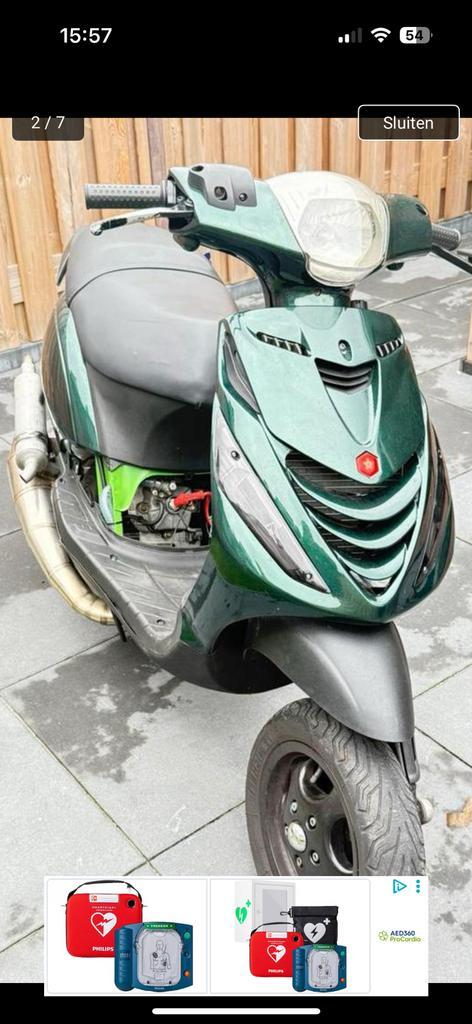Piaggio zip 172cc lc malossi (125cc 180cc), Fietsen en Brommers, Scooters | Piaggio, Zo goed als nieuw, Zip, Tweetakt, Ophalen