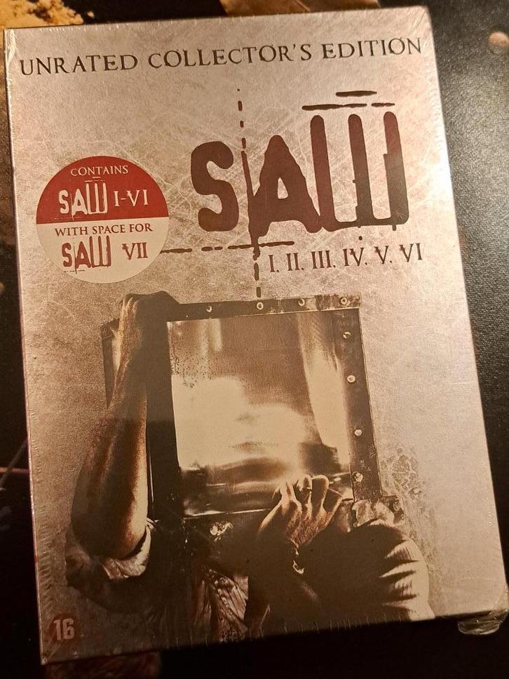 Saw 1 t/m 6 DVD Boxset Limited edition unrated NIEUW, Cd's en Dvd's, Dvd's | Horror, Nieuw in verpakking, Overige genres, Boxset