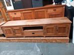 Mooie houten TV meubel, Ophalen, Gebruikt, 150 tot 200 cm, Minder dan 100 cm