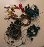 Vintage kerst lot oude snoeren voor lampjes te herstellen, Diversen, Kerst, Ophalen of Verzenden, Gebruikt