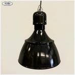 Antraciet geëmailleerde industriële hanglamp - Bauhaus -, Huis en Inrichting, Lampen | Hanglampen, Nieuw, Ophalen of Verzenden