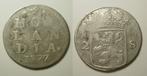 Holland Dubbele Wapenstuiver 1777, Postzegels en Munten, Munten | Nederland, Vóór koninkrijk, Zilver, Ophalen of Verzenden, 10 cent