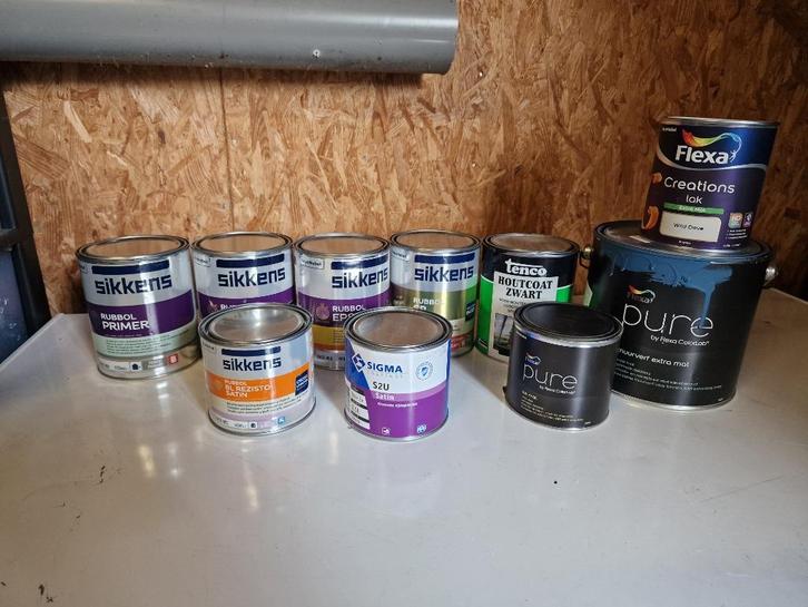 Verf, Doe-het-zelf en Verbouw, Verf, Beits en Lak, Zo goed als nieuw, Verf, Minder dan 5 liter, Grijs, Ophalen