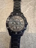 Jacques Lemans horloge | Zwart 44mm, Ophalen, Gebruikt