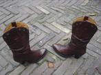 GRATIS VERZENDEN STOERE ZWART BRUINE SENDRA COWBOYLAARZEN 38, Hoge laarzen, Bruin, Verzenden, Sendra 38