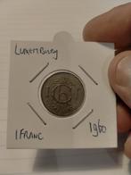 Luxemburg 1 Franc 1960, Verzenden, Overige landen, Losse munt