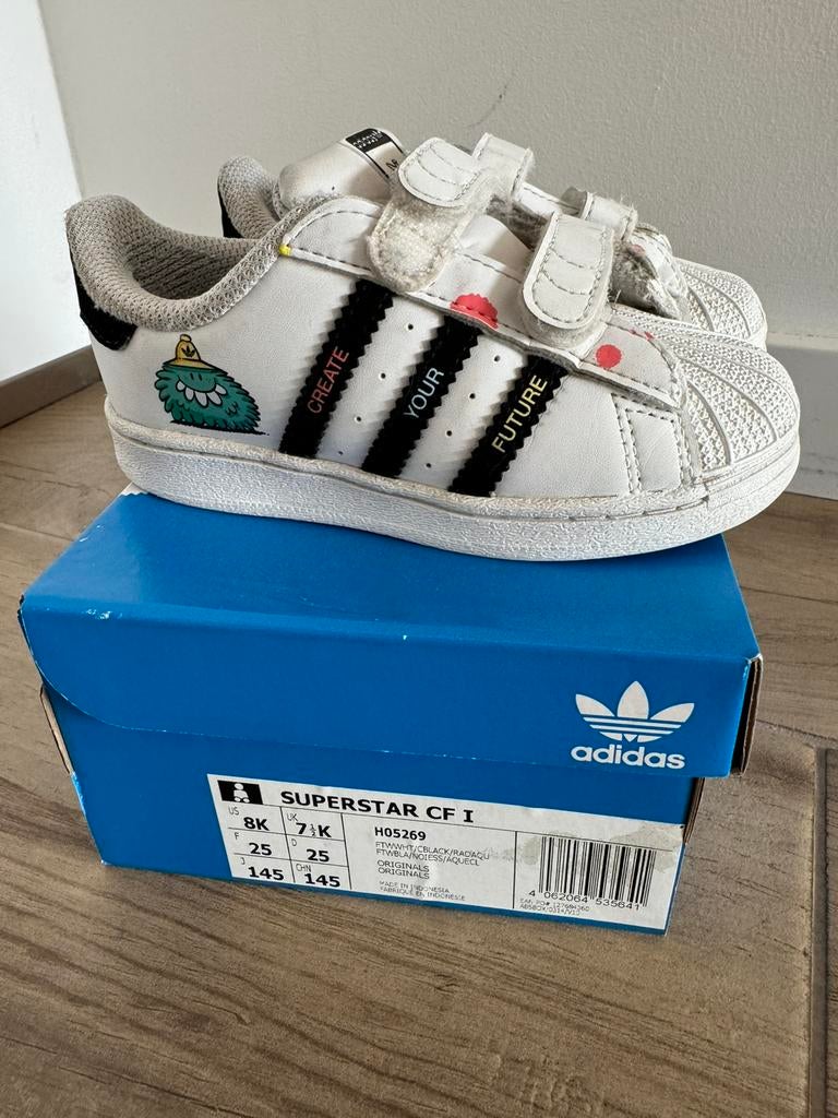 Adidas superstar - 25, Ophalen of Verzenden, Gebruikt, Jongetje of Meisje, Schoentjes