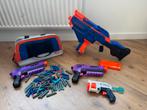 Nerf pistolen + tas + pijlen, Ophalen, Zo goed als nieuw