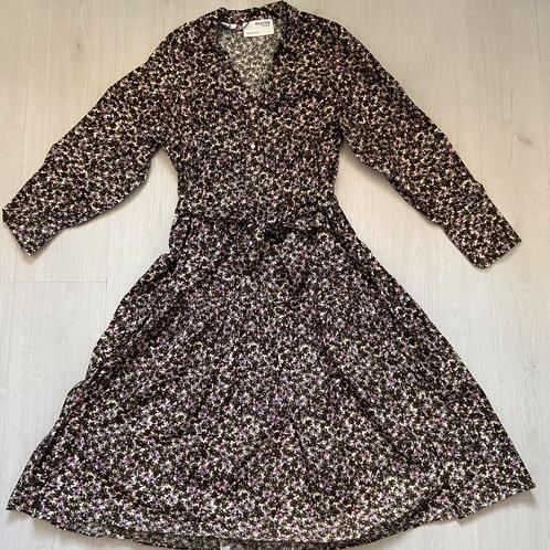gebloemde SELECTED FEMME jurk met lange mouwen mt 42, Kleding | Dames, Jurken, Zo goed als nieuw, Maat 42/44 (L), Onder de knie