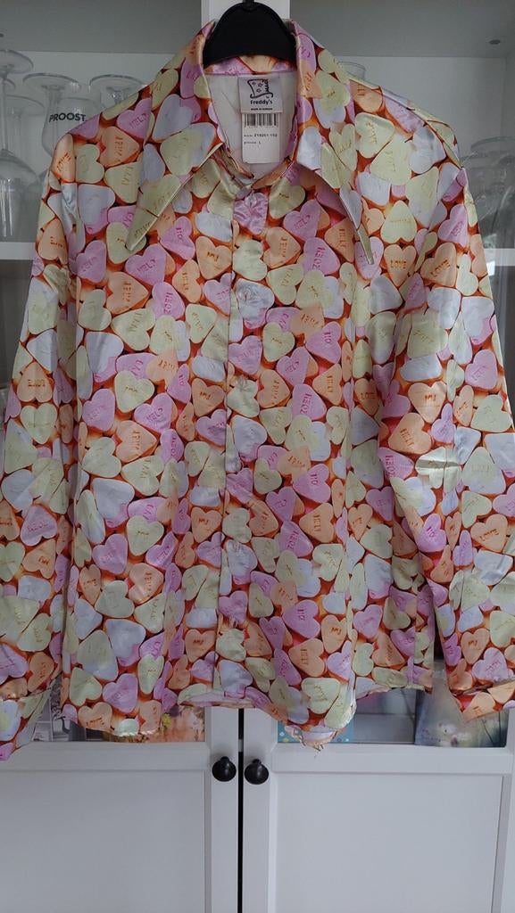 Kleurrijke carnaval blouse, Carnaval, Zo goed als nieuw, Kleding, Ophalen