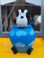 Kuifje's Bobby in blauwe pot - Decoratief beeld, Verzamelen, Ophalen, Beeldje of Figuurtje, ., Zo goed als nieuw