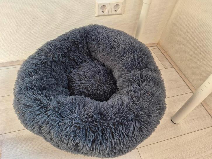 Adori Donut Katten mand/bed Bangalor, Donker Blauw, Dieren en Toebehoren, Kattenmanden, Zo goed als nieuw, Pluche, Ophalen