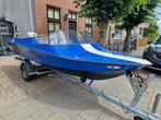 speedbootje met trailer en motor (25pk), Watersport en Boten, Ophalen, Gebruikt, Minder dan 70 pk, 3 tot 6 meter