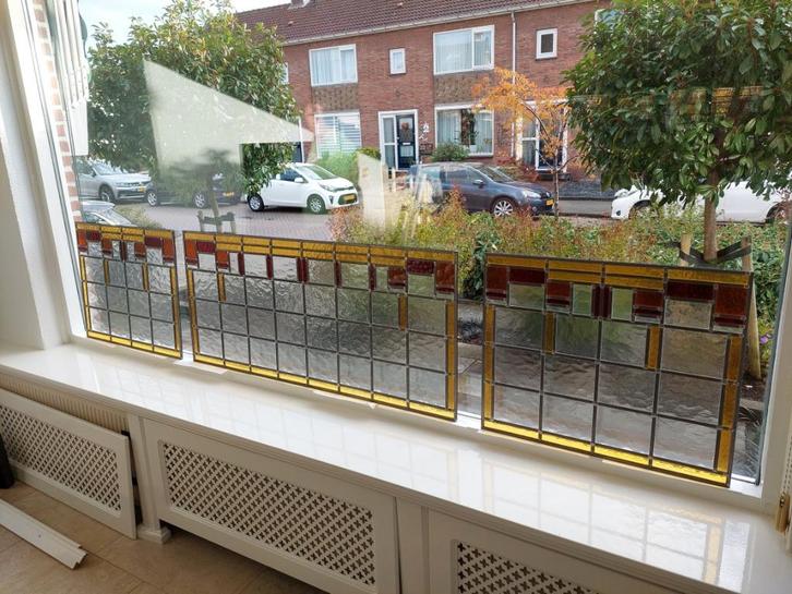 Glas in lood, Doe-het-zelf en Verbouw, Glas en Ramen, Zo goed als nieuw, Gevelraam of Ruit, Minder dan 80 cm, Minder dan 80 cm