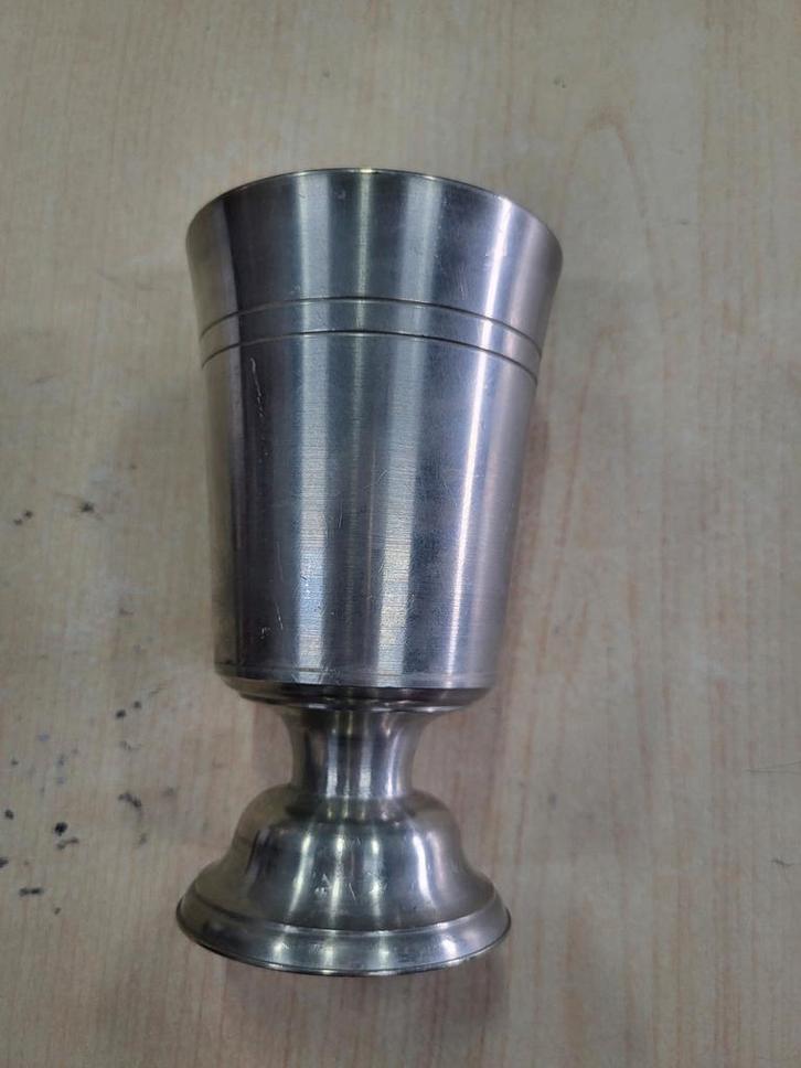 Tinnen Beker WD-027, Antiek en Kunst, Antiek | Tin, Ophalen of Verzenden