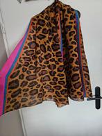 Zara plisse sjaal panterprint scarf leopard print roze oranj, Kleding | Dames, Mutsen, Sjaals en Handschoenen, Sjaal, Zo goed als nieuw