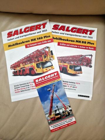 3 Folders kraanbedrijf Salgert o.a. Liebherr MK88 en MK140 beschikbaar voor biedingen