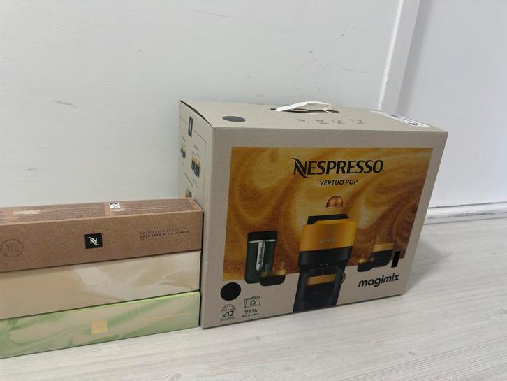 MAGIMIX Nespresso Vertuo Pop + 30 Capsules – NU €89, Witgoed en Apparatuur, Koffiezetapparaten, Nieuw, Overige typen, Koffiemachine