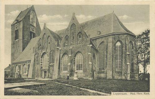 (378-334-031) Loppersum Ned Herv Kerk, Verzamelen, Ansichtkaarten | Nederland, Groningen, Verzenden