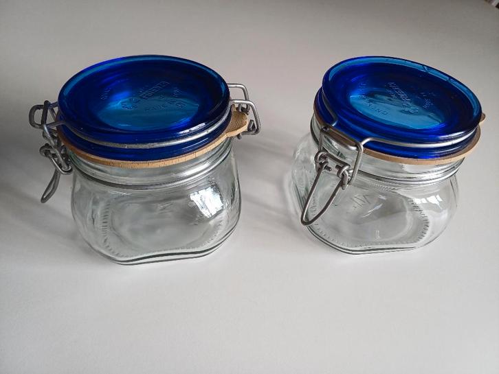 Vintage Fidenza made in Italy wekpoten glas, Huis en Inrichting, Keuken | Keukenbenodigdheden, Gebruikt, Ophalen of Verzenden