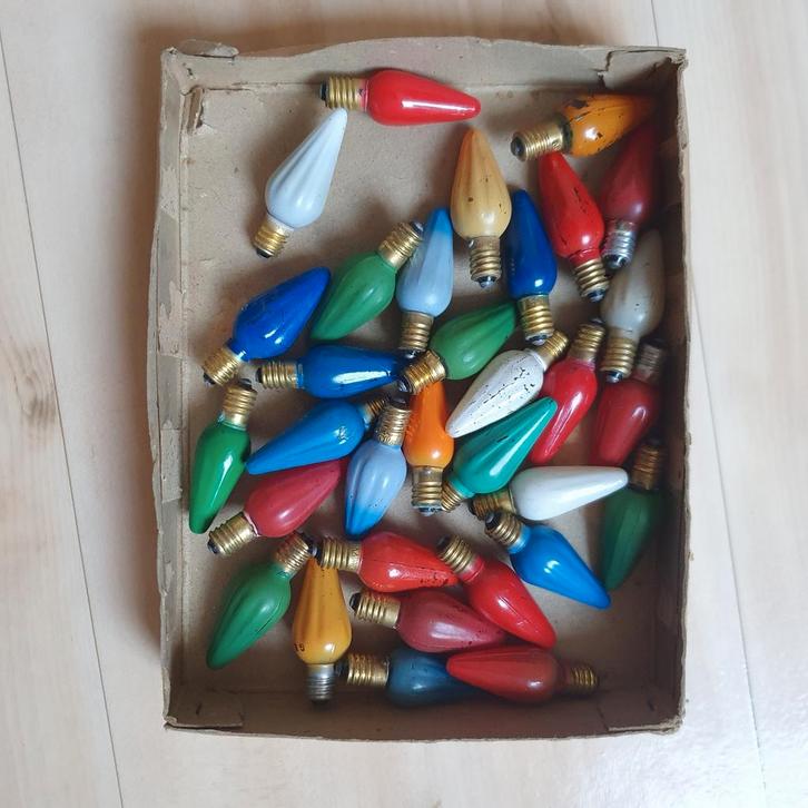 Heel oude kerstlampjes, Diversen, Kerst, Zo goed als nieuw, Ophalen of Verzenden