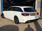 Mercedes-Benz C-klasse Estate 180 AMG 2017 AUT PANO LEER NAP, Auto's, Automaat, Achterwielaandrijving, Wit, 750 kg
