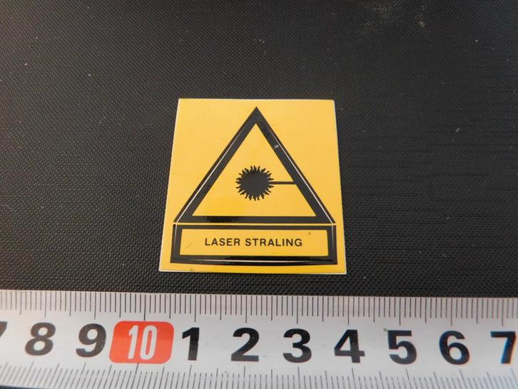 sticker laser straling, Verzamelen, Stickers, Zo goed als nieuw, Ophalen