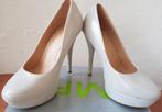 Champagne creme kleur pumps maat 37 hakken galajurk schoenen, Pumps, Verzenden, Beige, Gedragen