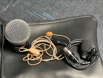 Shure microfoon SM58 - Wl185 dasspeld  condensator - MX153T  beschikbaar voor biedingen