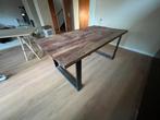 Robuuste eettafel van indonesisch boothout, Huis en Inrichting, Ophalen, Gebruikt, 50 tot 100 cm, 150 tot 200 cm