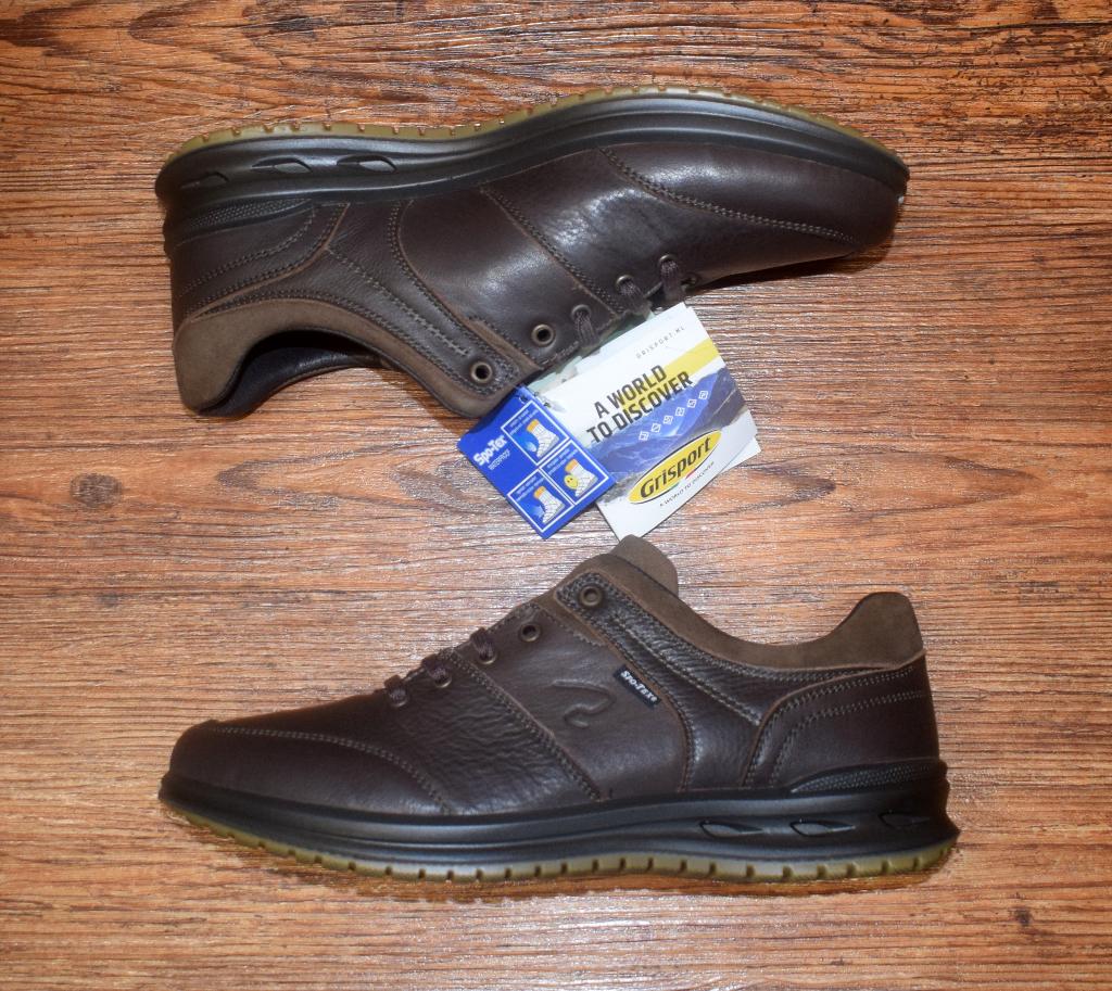 GRISPORT - leren wandelschoen 43063 caffe - maat 44, Grisport, Bruin, Nieuw, Ophalen of Verzenden