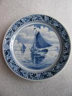 Oud Delfts Blauw bordje met Zeilboot - RAM 36 - 14 cm, Antiek en Kunst, Verzenden