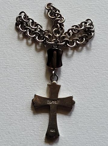 Zilveren 925 KETTINGHANGER / Hanger ESPRIT Kruis / Kruisje beschikbaar voor biedingen