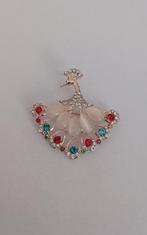 Pauw broche, Sieraden, Tassen en Uiterlijk, Broches, Overige materialen, 4 tot 7 cm, Overige kleuren, Nieuw