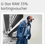 G-Star Raw, kortingsvoucher 35%! (Korting, bon), Kortingsbon, Overige typen, Eén persoon