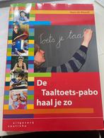 Taaltoets-pabo haal je zo - Hans de Weerdt, Boeken, Schoolboeken, Ophalen of Verzenden, Zo goed als nieuw, Overige niveaus, Nederlands