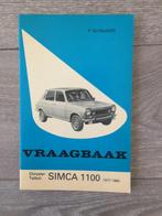 Vraagbaak Chrysler / Talbot / Simca 1100 1977-1980, Ophalen of Verzenden