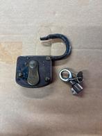 Oud Vintage Werkend Slot met Sleutels, Ophalen of Verzenden
