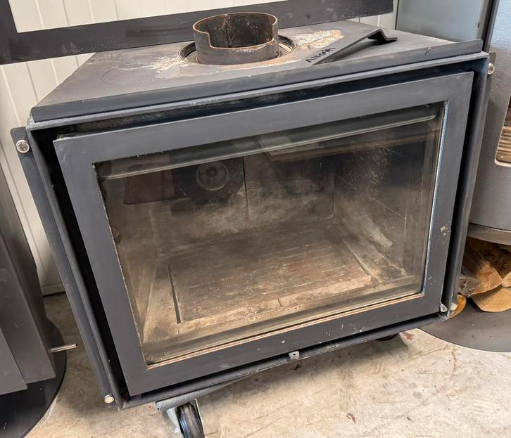 Altech Inzethaard houtkachel, Huis en Inrichting, Kachels, Gebruikt, Inbouw, Houtkachel, Hout, Ophalen of Verzenden