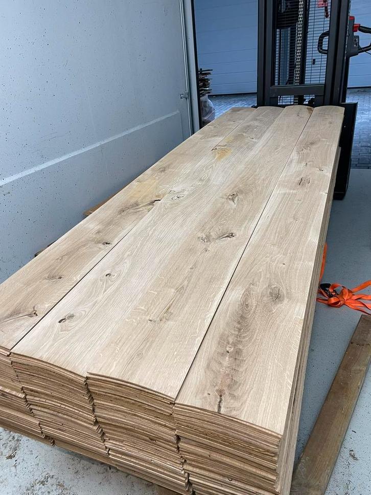 Eiken fineer, Tuin en Terras, Palen, Balken en Planken, Zo goed als nieuw, Balken, 250 cm of meer, Ophalen of Verzenden