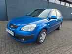 Kia Rio 1.4 HB 2005 Blauw nette auto km 186691, Auto's, Voorwielaandrijving, Stof, 4 cilinders, 49 €/maand