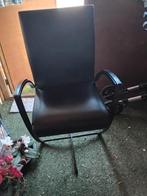 Ergonomische design stoel Leder, Ophalen of Verzenden, Zo goed als nieuw, Zwart