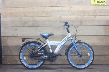 20 inch Popal Funjet jongensfiets wit/blauw met garantie beschikbaar voor biedingen